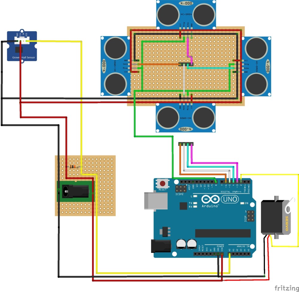 Lo schema elettrico del radarino